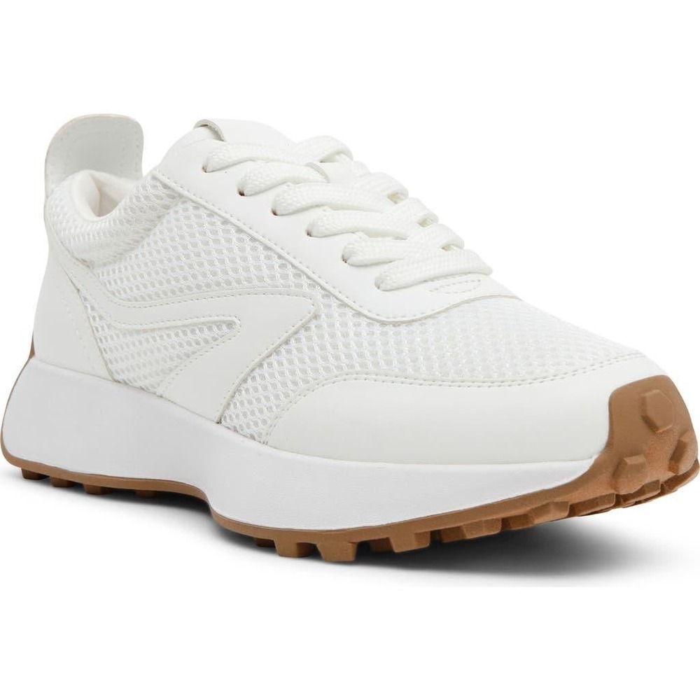 Tretorn Bynx Womens 8 White Mesh Platform Sneakers Gum Sole Athletic Shoes